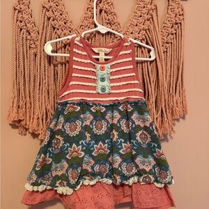 Matilda Jane Pink and White Striped Baby Dress